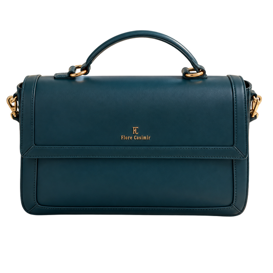 Sac à main FLORE CASIMIR cuir de veau Satiné 100% cuir