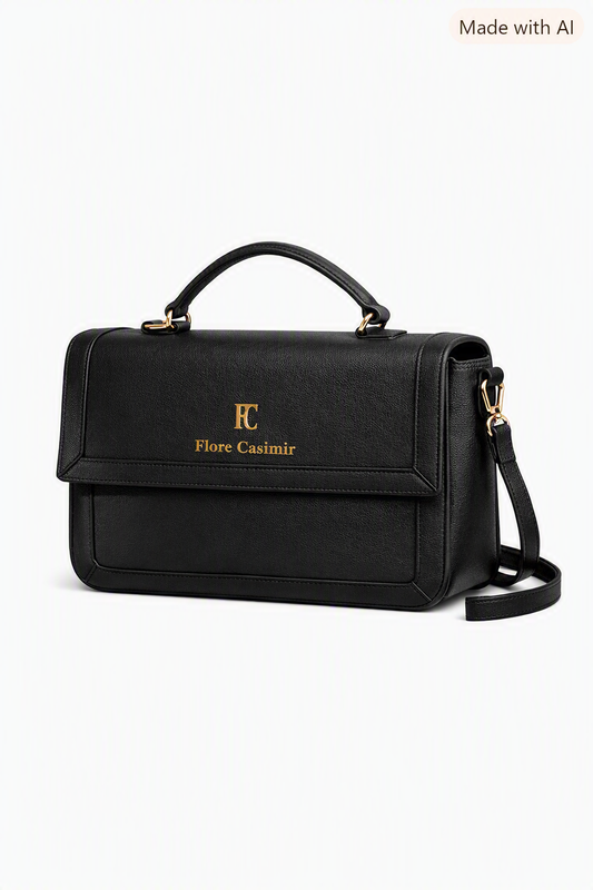 Sac à main FLORE CASIMIR cuir de veau Satiné 100% cuir