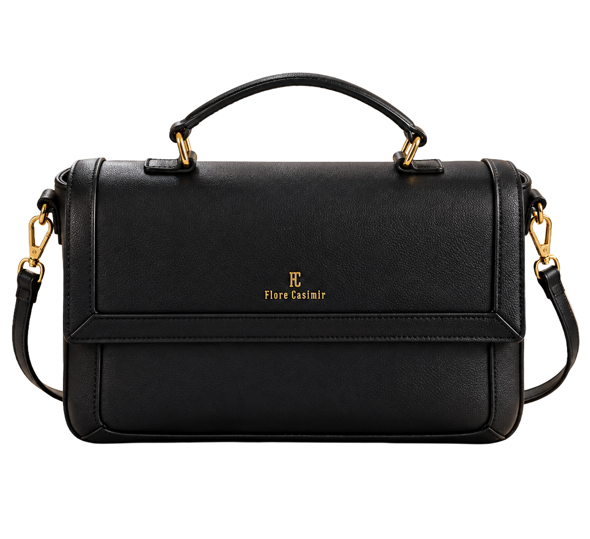 Sac à main FLORE CASIMIR cuir de veau Satiné 100% cuir