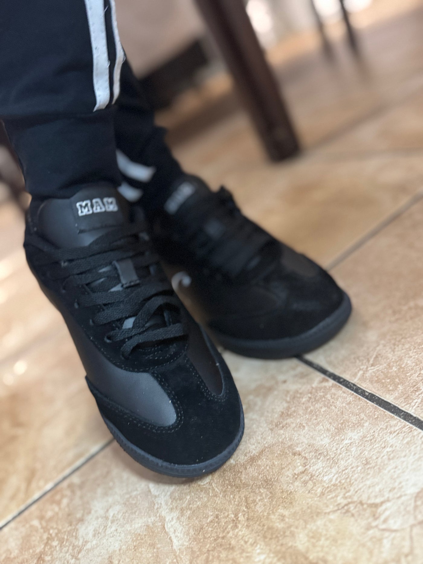 Baskets MAM cuir de vache
