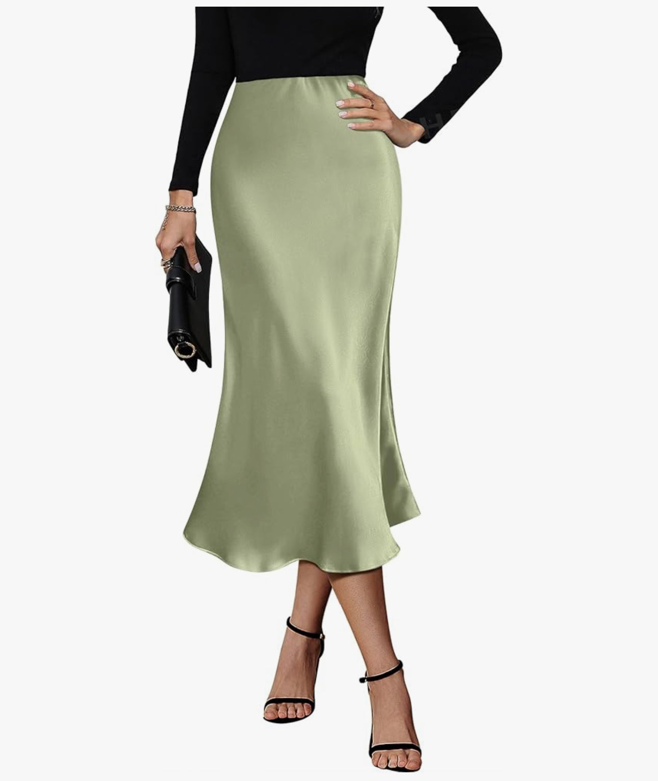 Jupe Satin Longue