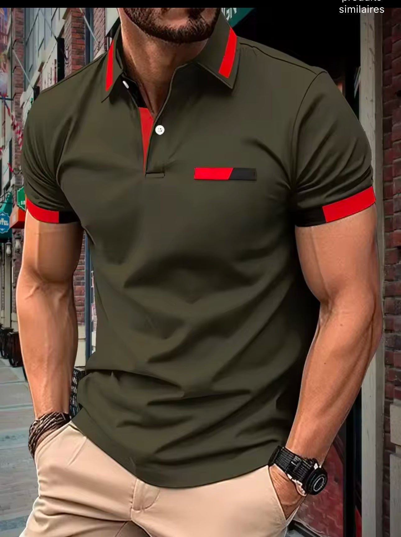Polo polyester pour homme