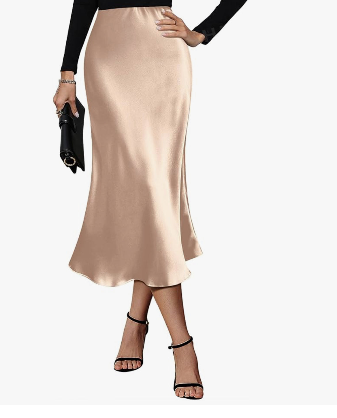 Jupe Satin Longue