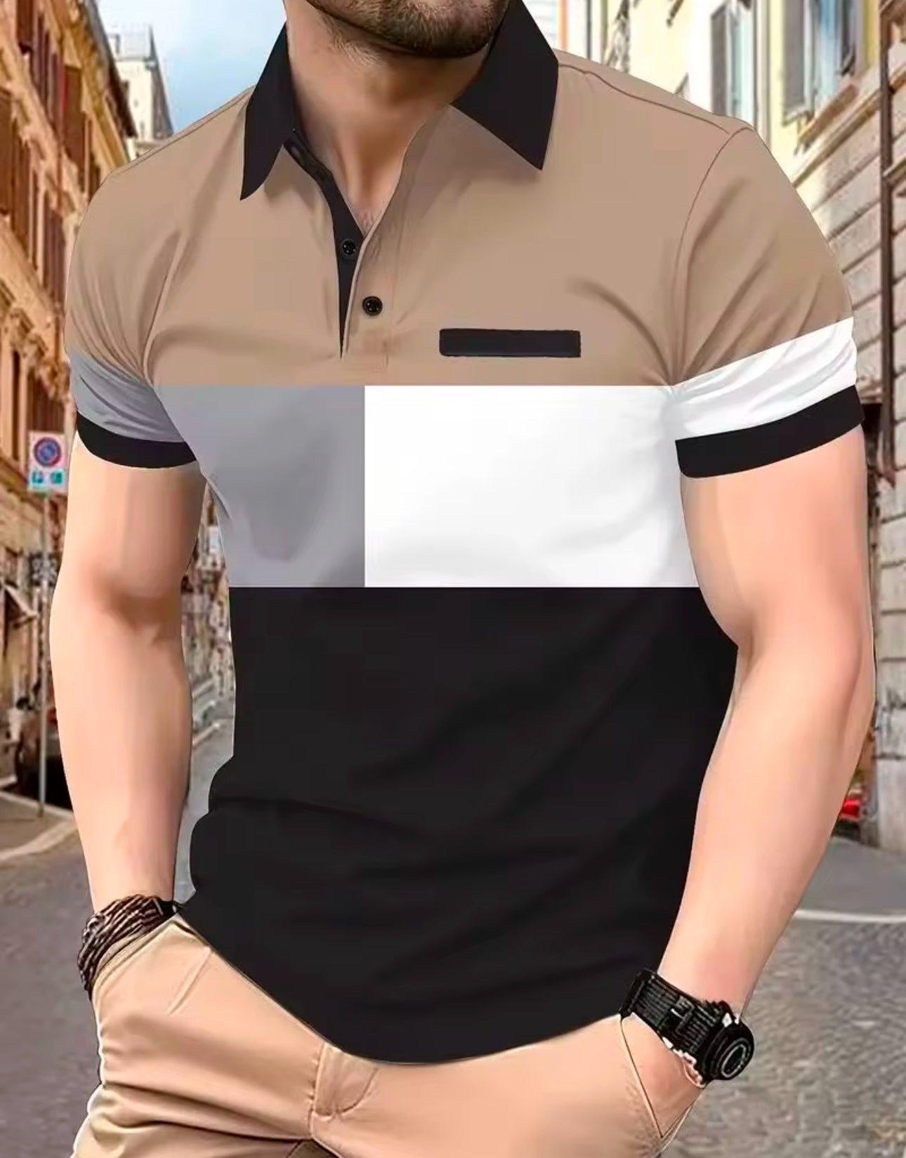 Chemise Polo pour hommes, taille de haute qualité Chemise d'été -collection MAM